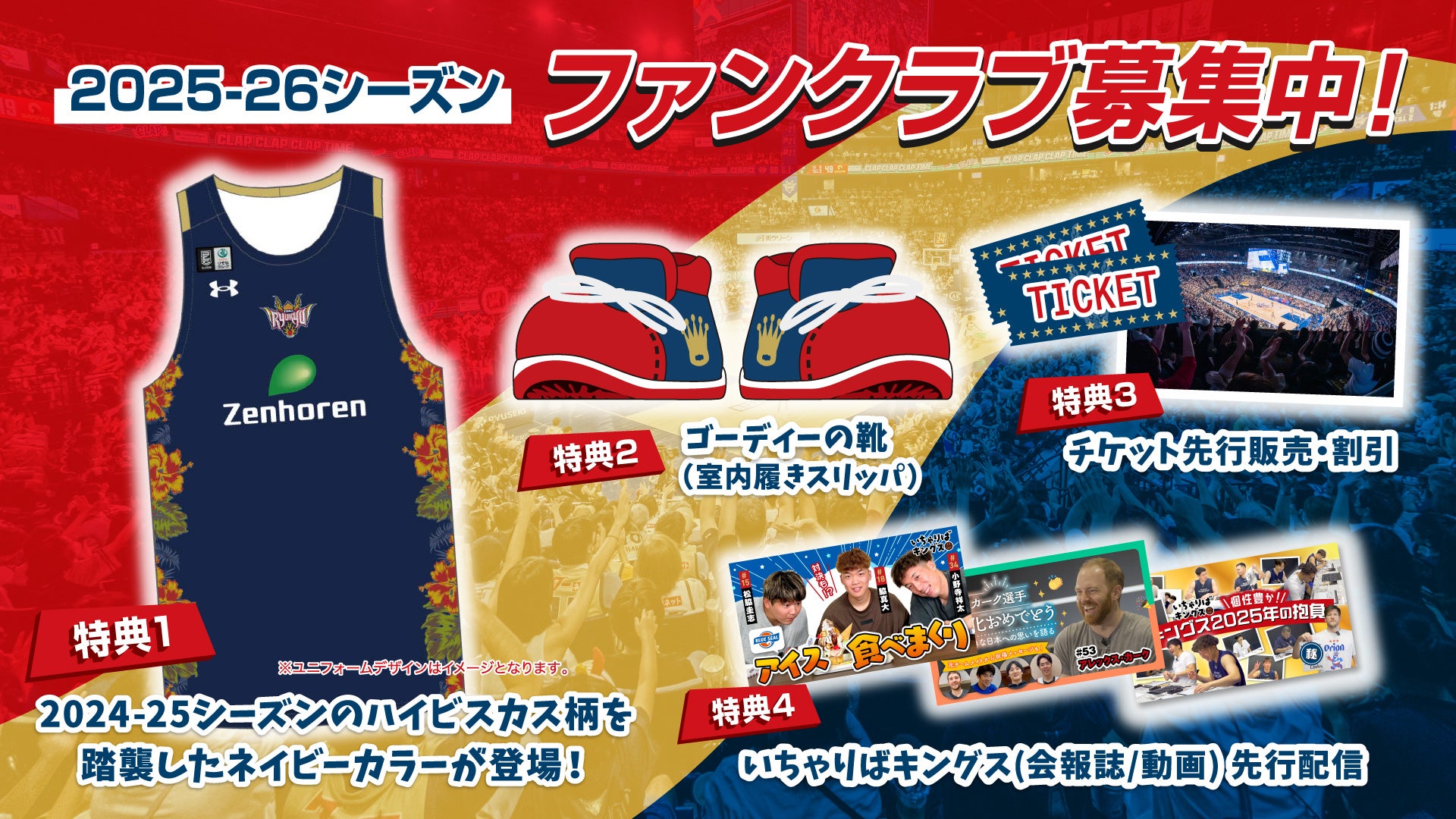 琉球ゴールデンキングス　レプリカユニフォーム　タンクトップ　ファンクラブ限定 琉球ゴールデンキングス レプリカユニフォーム タンクトップ