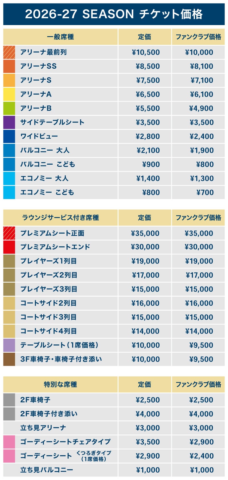 2026-27シーズン観戦チケット概要のお知らせ | 琉球ゴールデンキングス